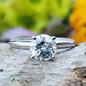 14 Karat White Gold 1.05 carat Diamond Ring DSR-23750